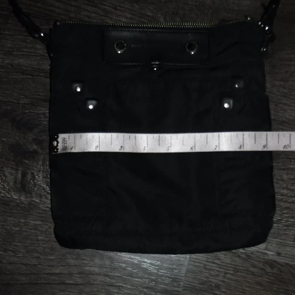 Marc By Marc Jacobs Black Nylon Crossbody Bag Purse Silver‎ Hardware - Picture 10 of 11